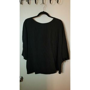 H&M Black Viscose Blouse